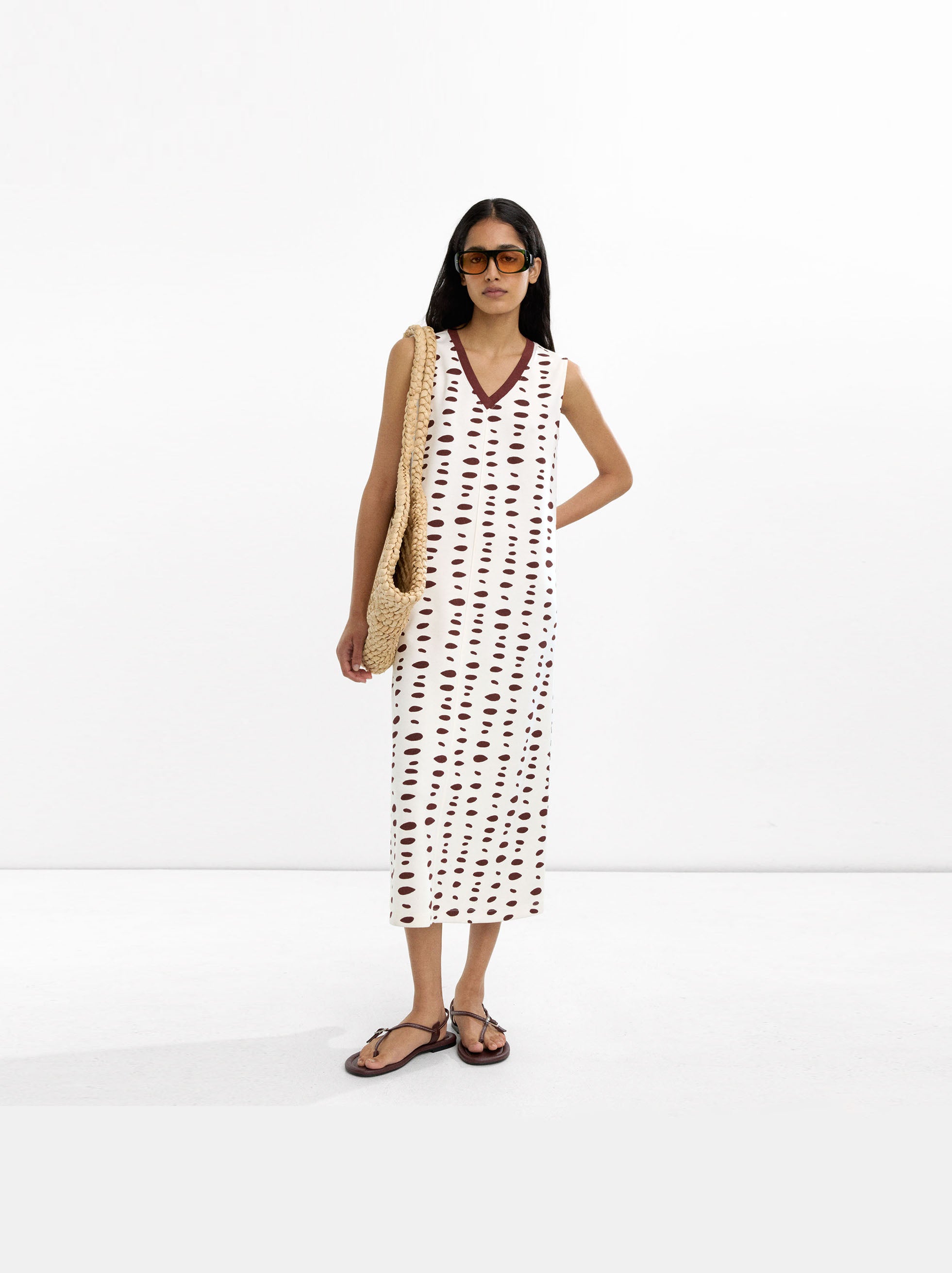 Vestido Midi Estampado