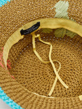 Sombrero Bucket Efecto Rafia