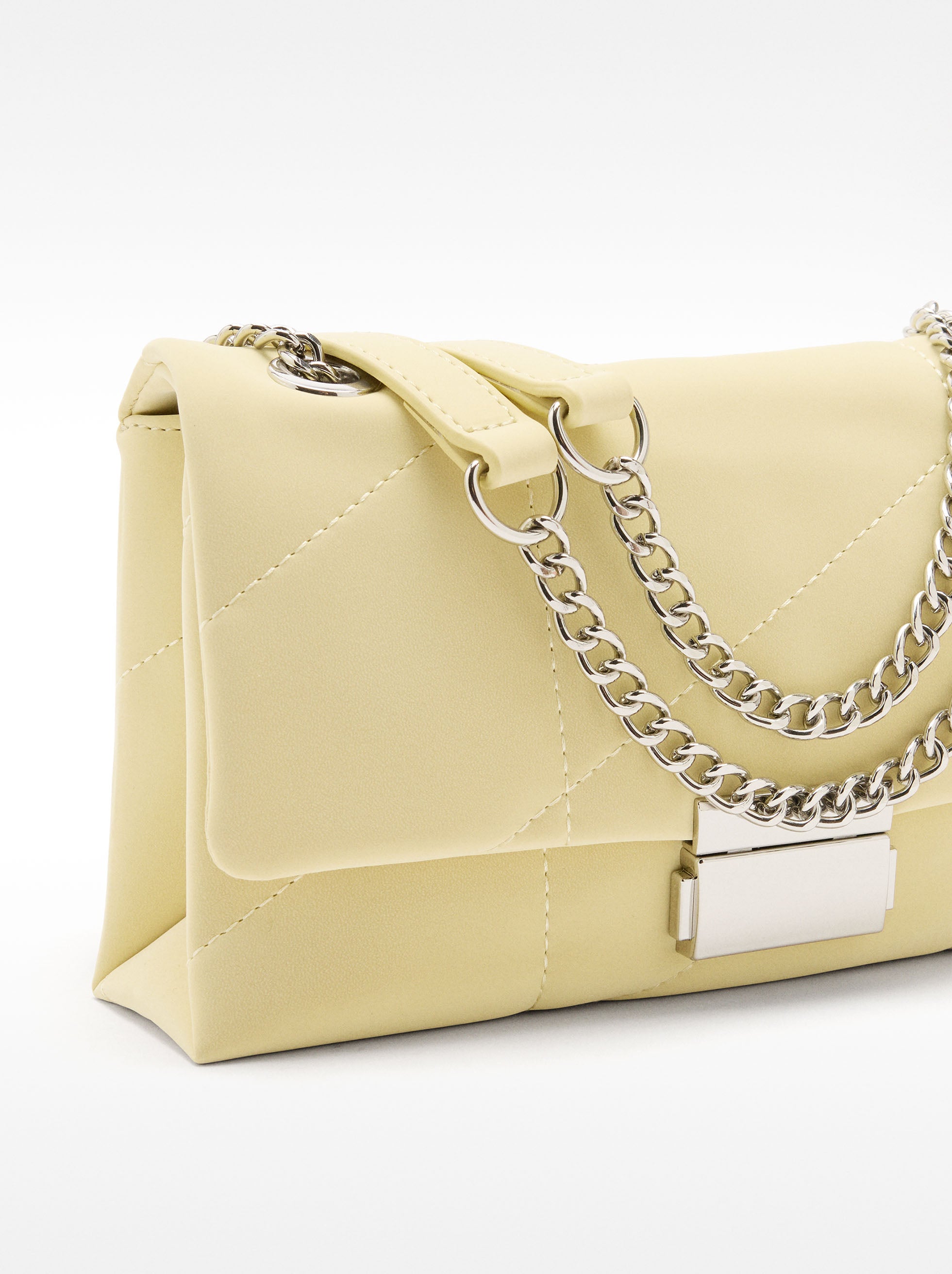Bolso De Hombro Acolchada Textura Suave