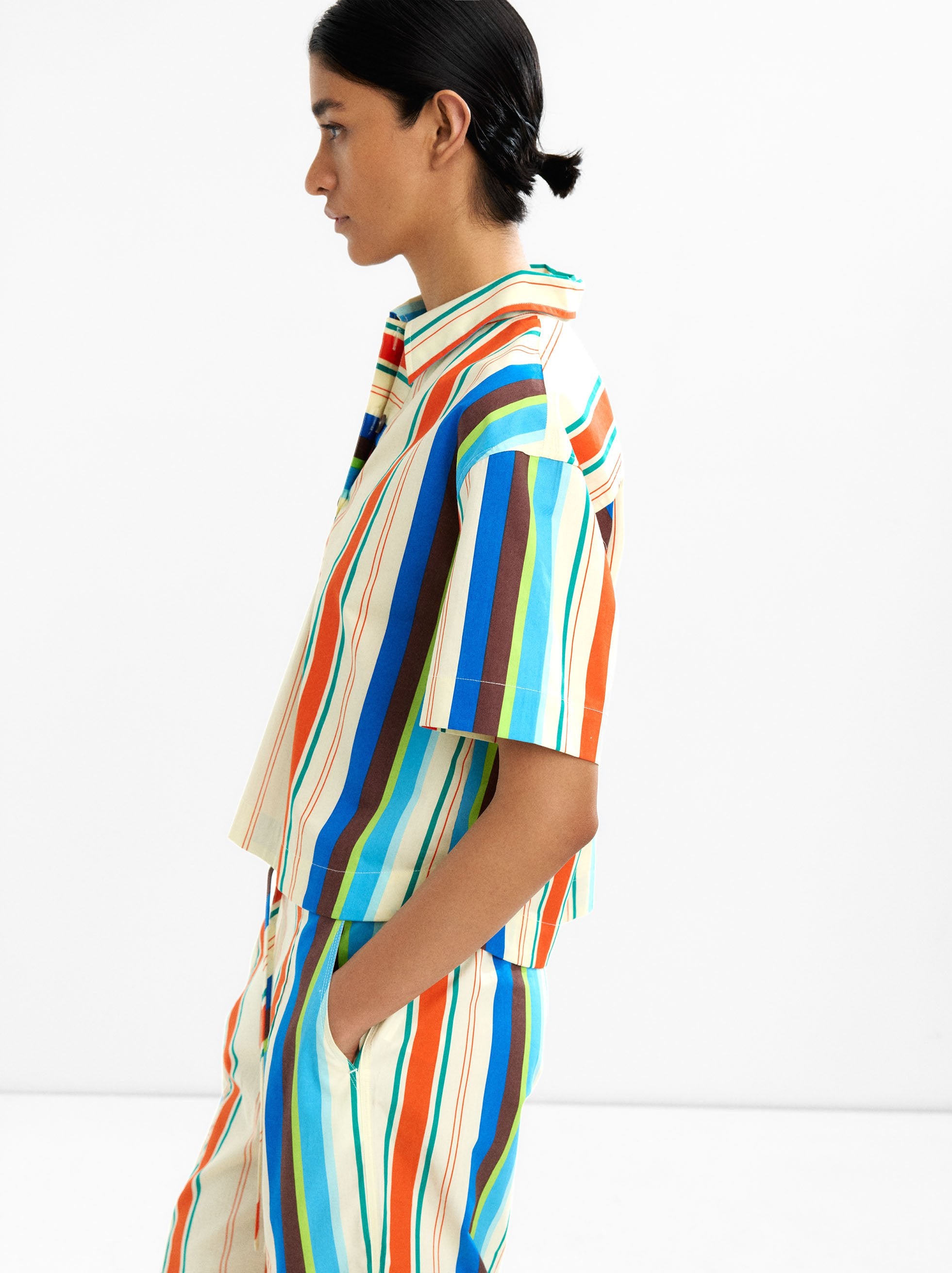 Camisa De Rayas 100% Algodón