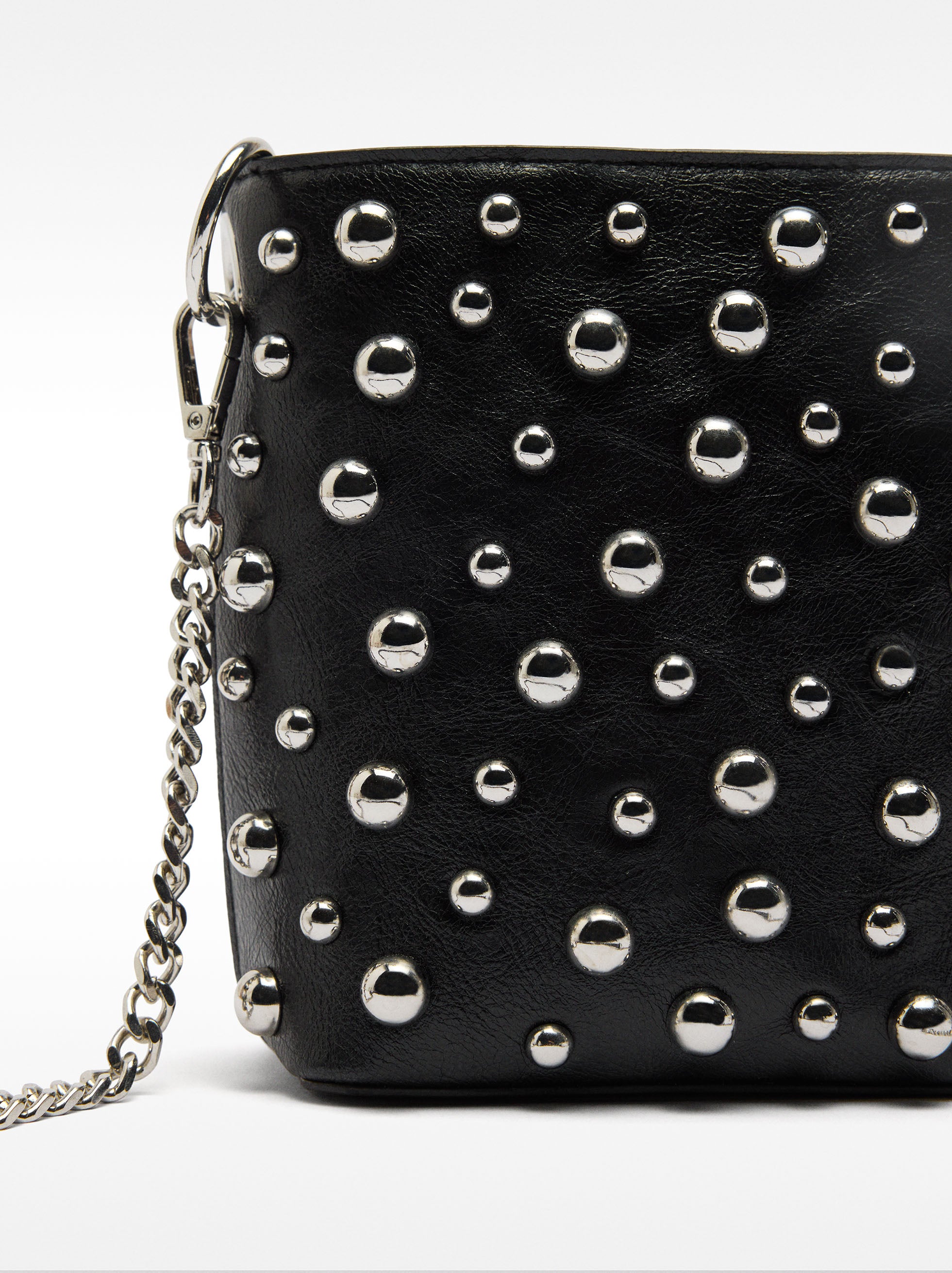 Bolso Bandolera Con Tachuelas