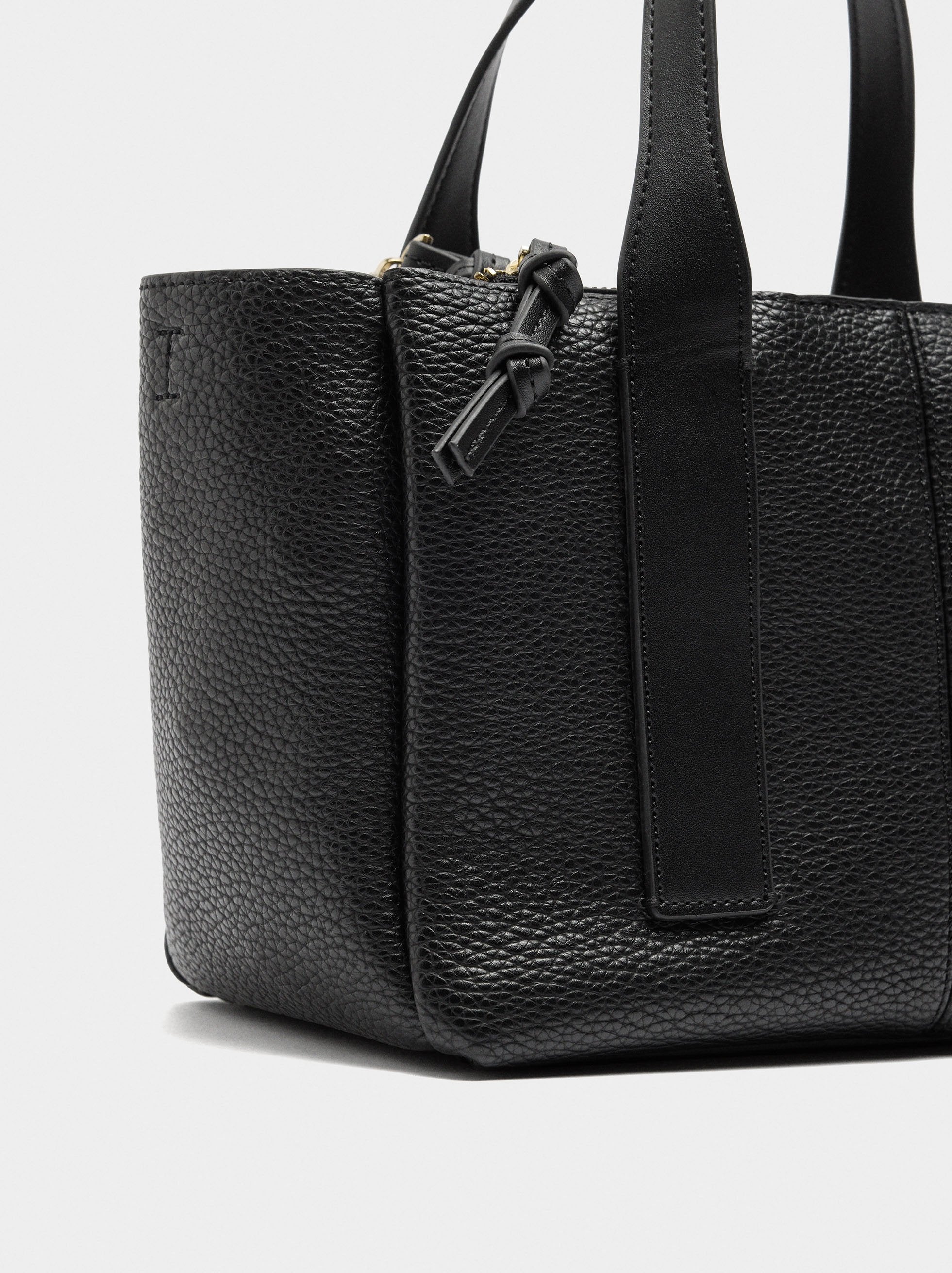 Bolso Tote Con Textura