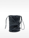 Bolso Bombonera De Piel Trenzada