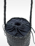 Bolso Bombonera De Piel Trenzada