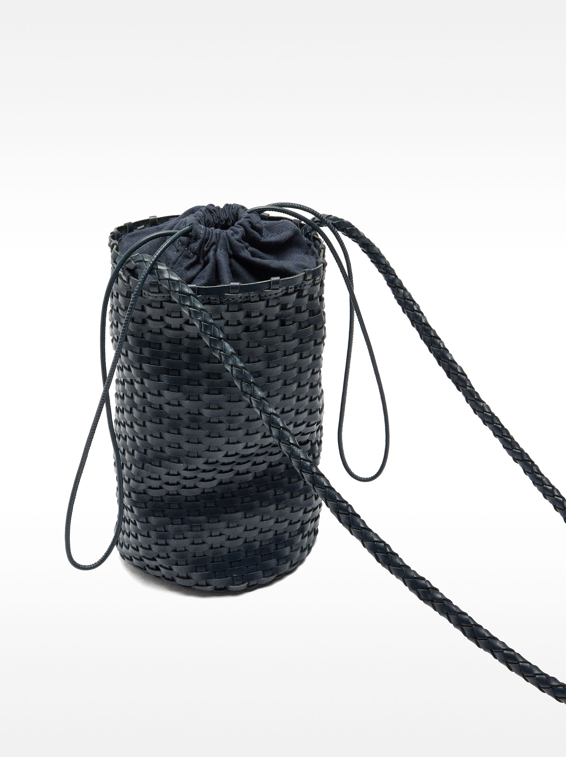 Bolso Bombonera De Piel Trenzada