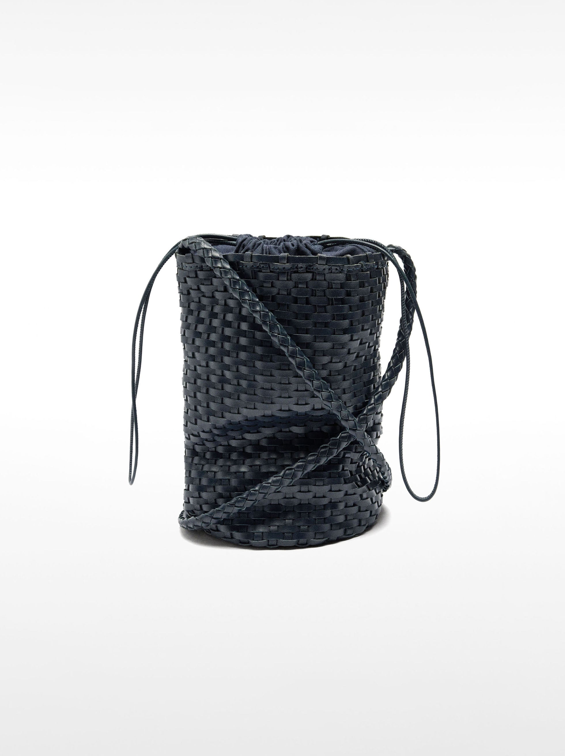 Bolso Bombonera De Piel Trenzada