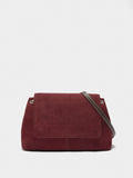 Bolso Bandolera Con Piel E Solapa