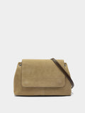 Bolso Bandolera Con Piel E Solapa