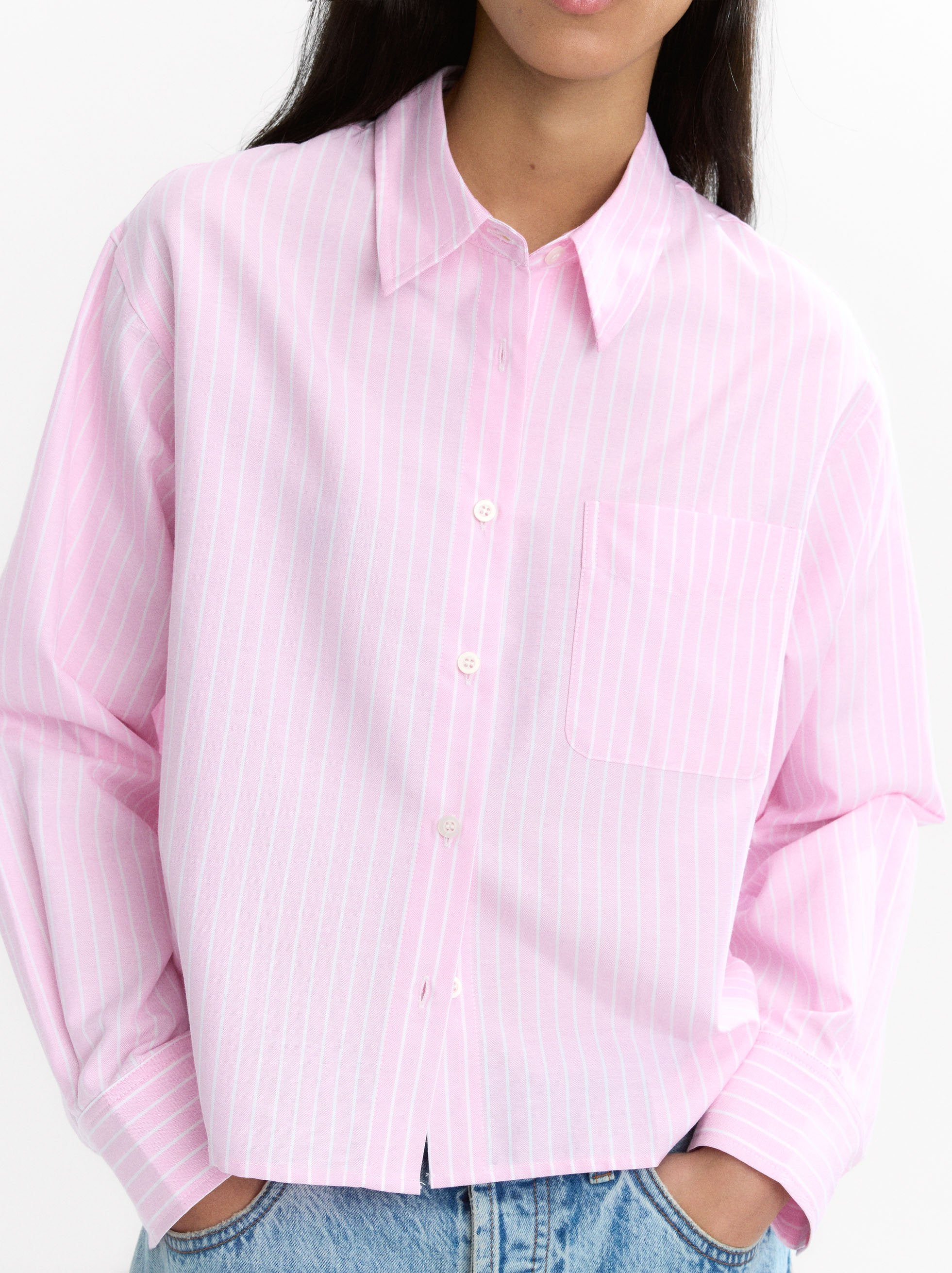 Camisa A Rayas Manga Larga