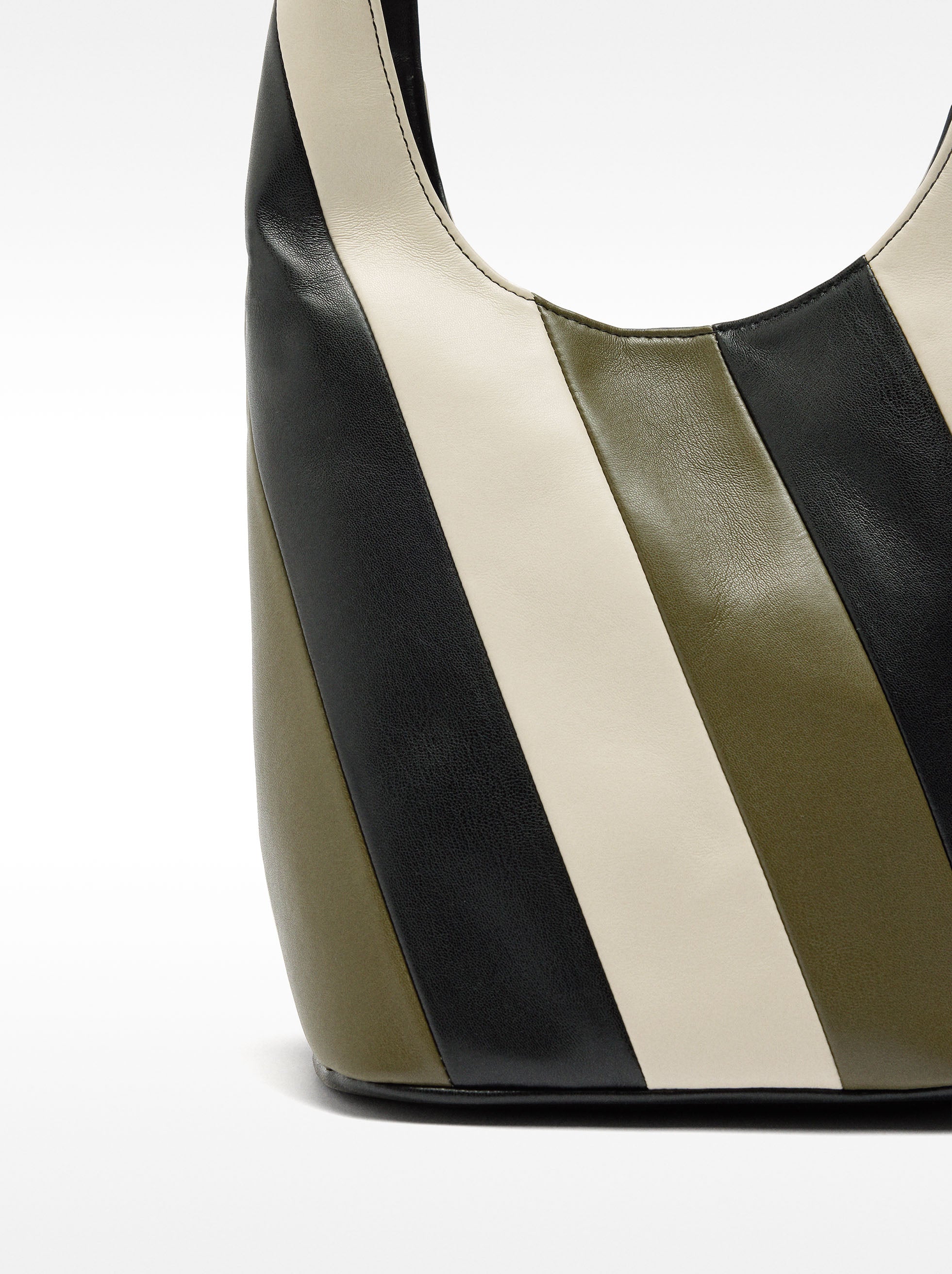 Bolso De Hombro De Rayas