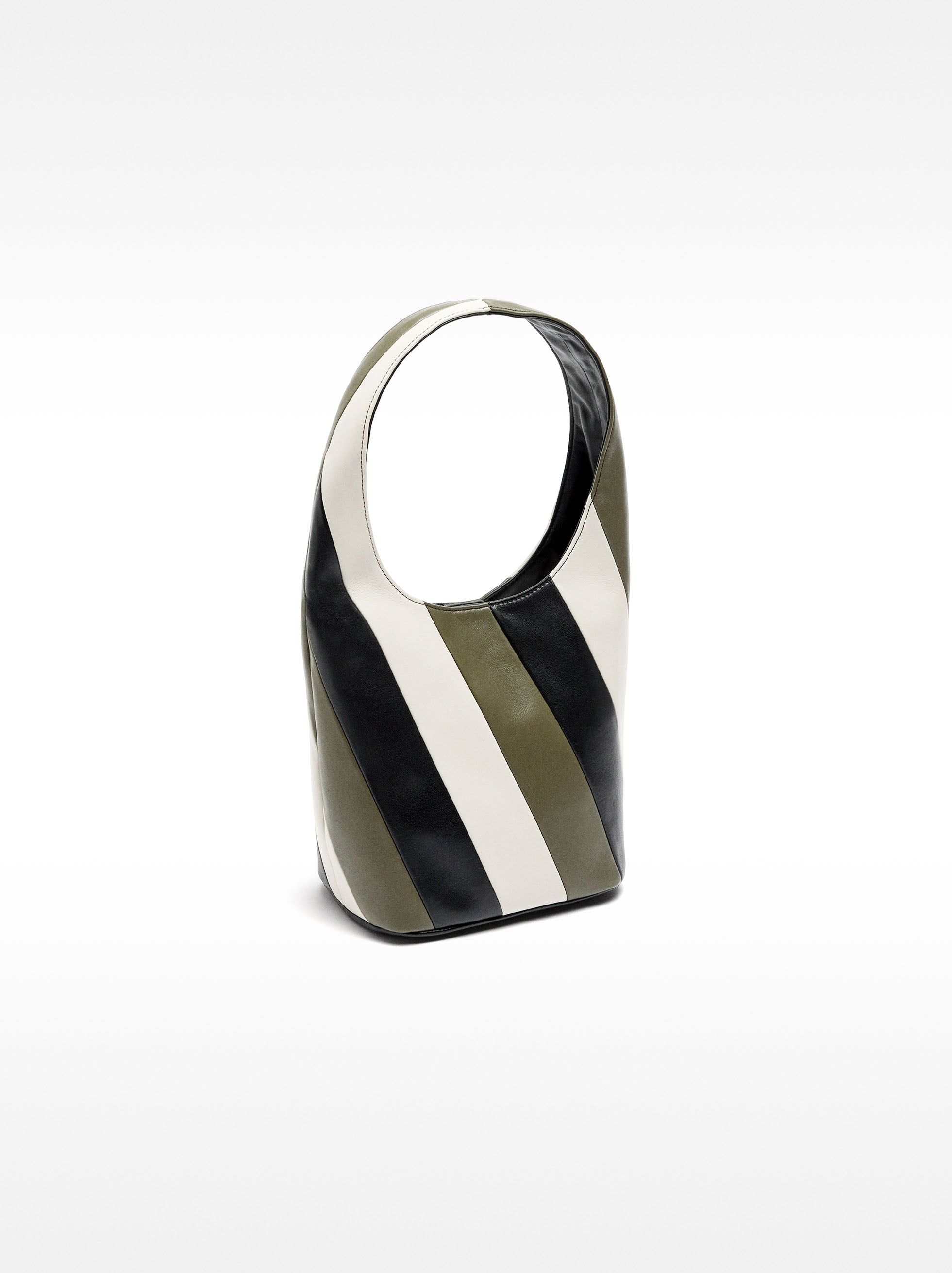 Bolso De Hombro De Rayas
