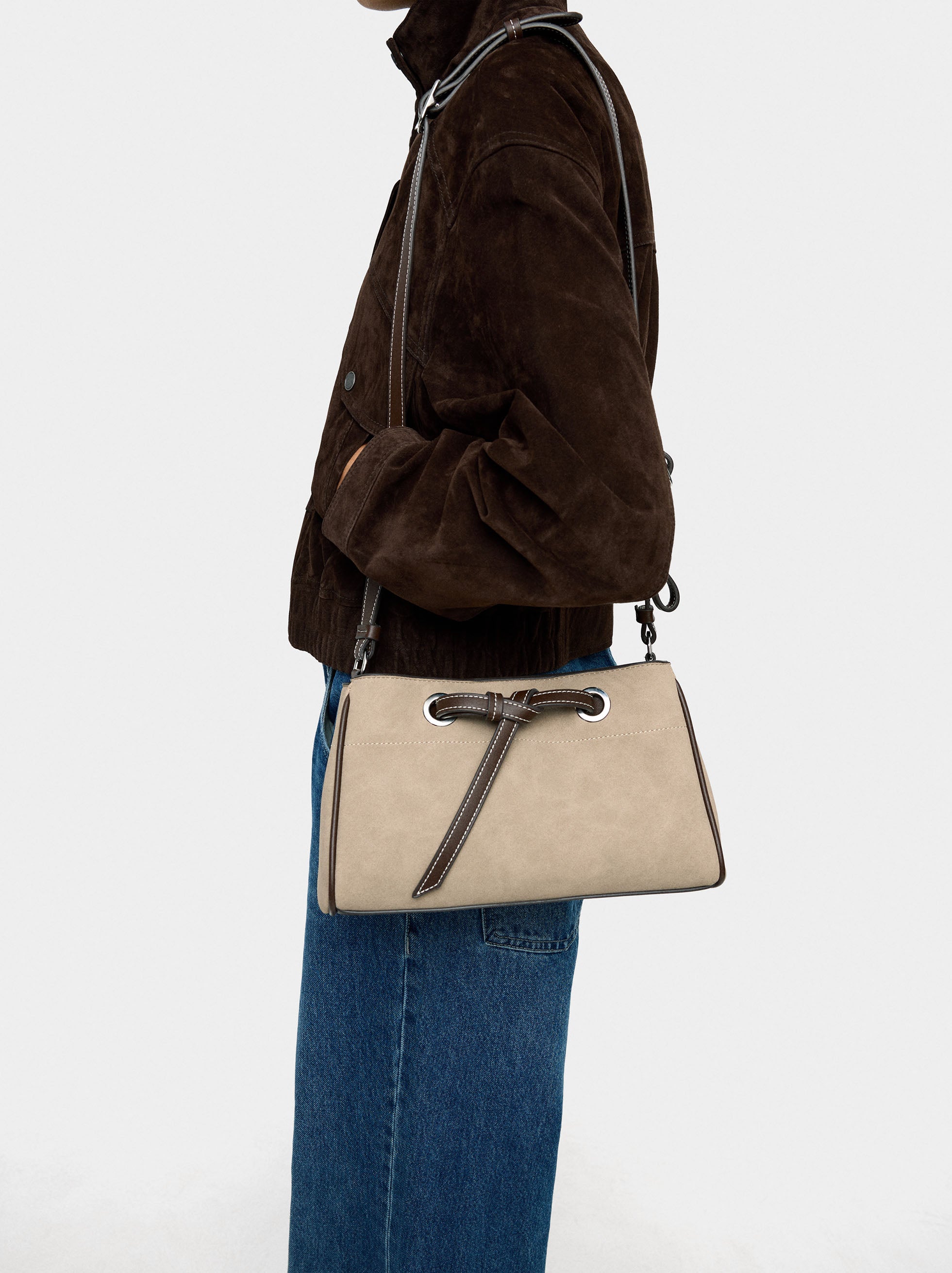 Bolso Bandolera Efecto Piel