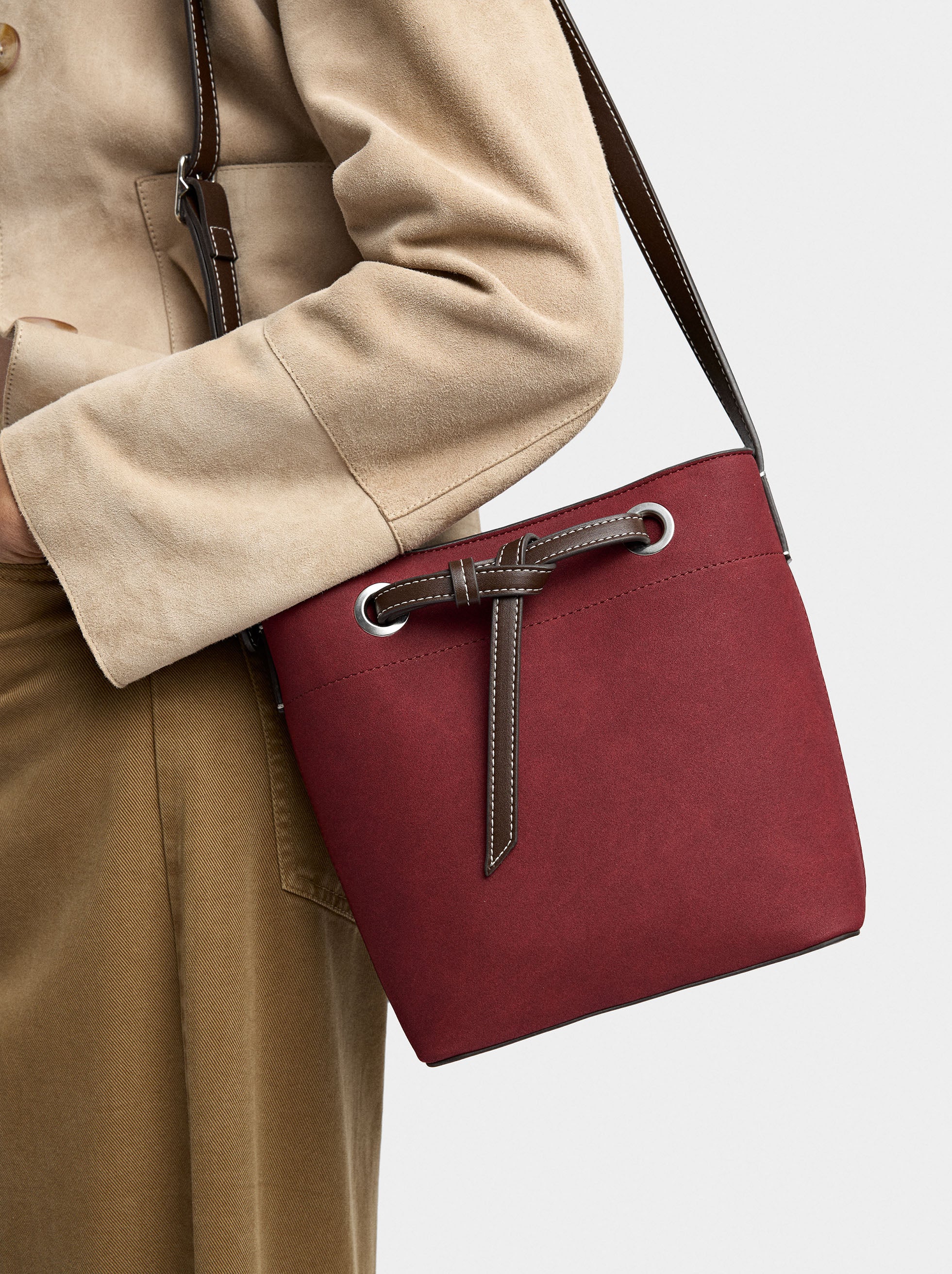 Bolso Bombonera Efecto Piel