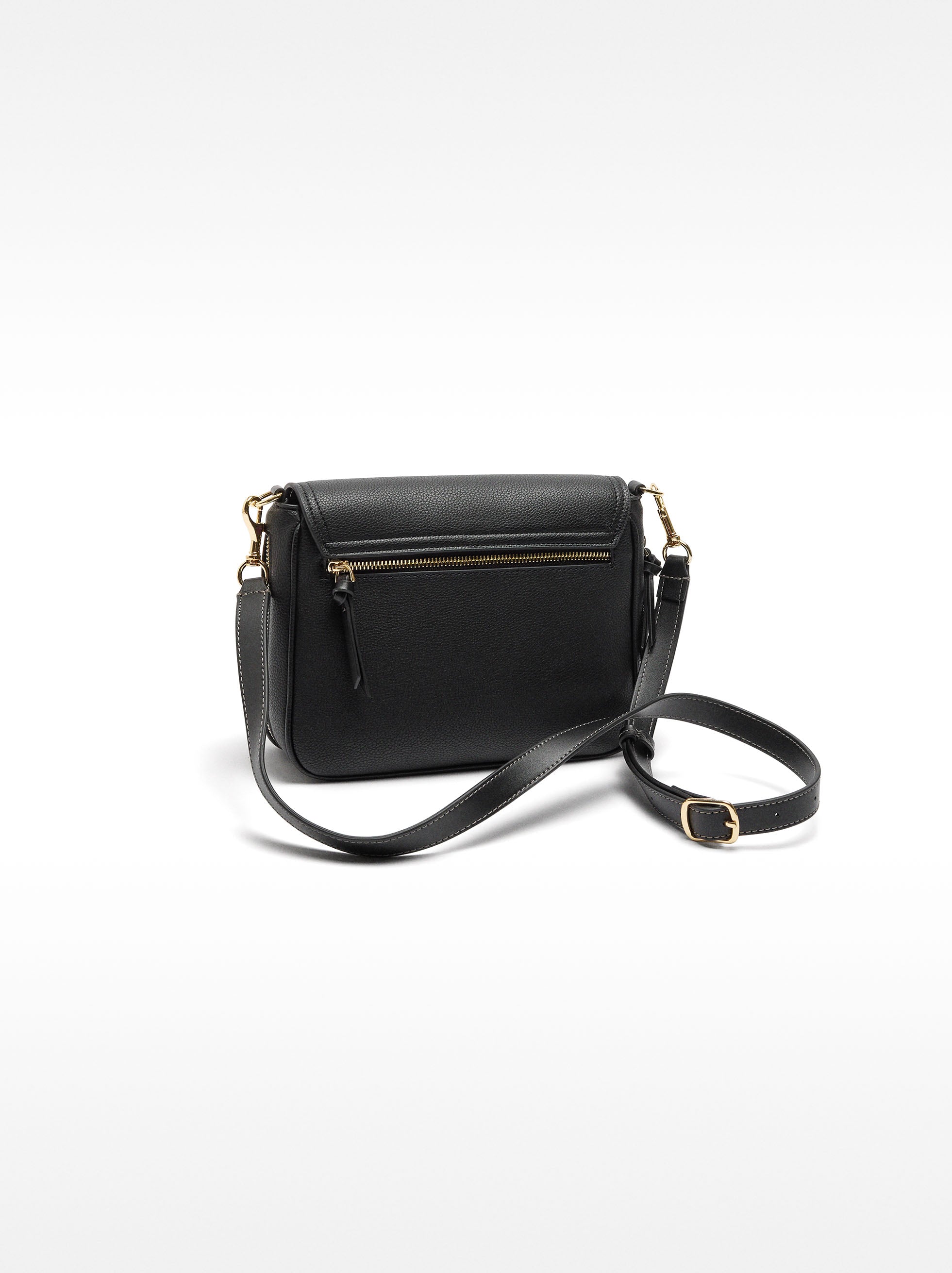 Bolso Bandolera Extensible Con Solapa