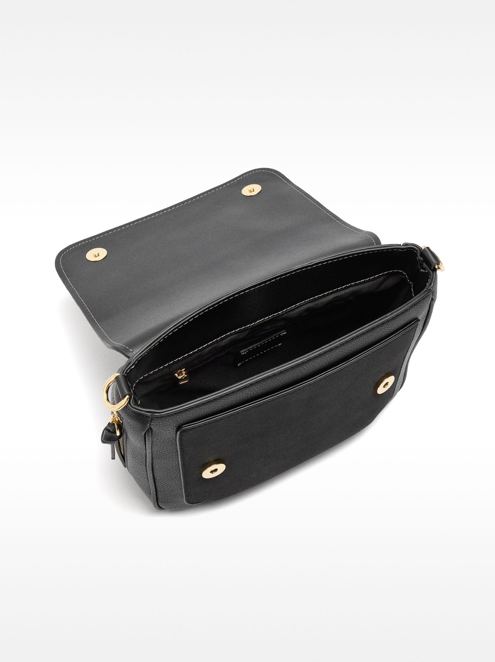 Bolso Bandolera Extensible Con Solapa