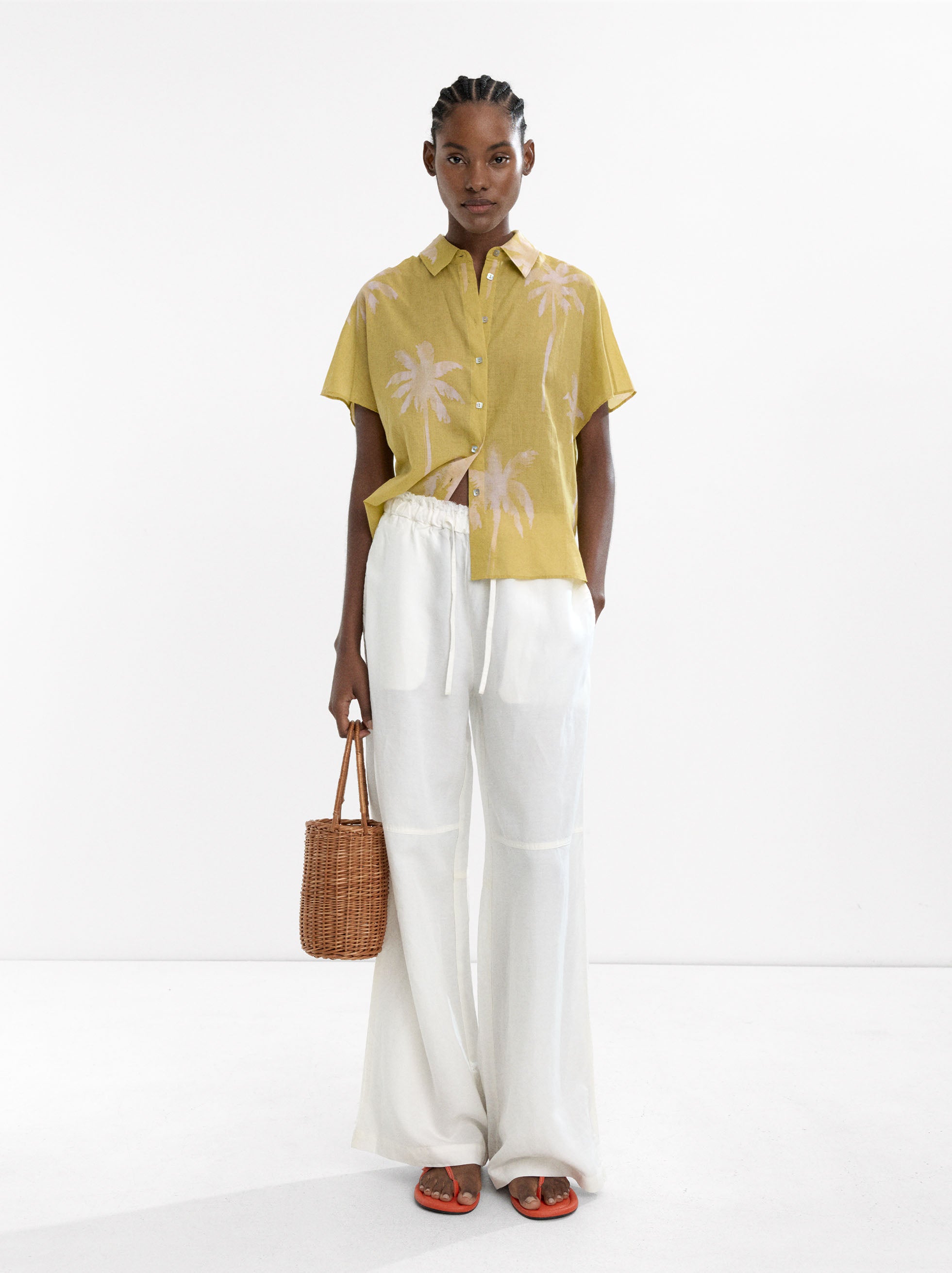 Camisa Estampada 100% Algodón