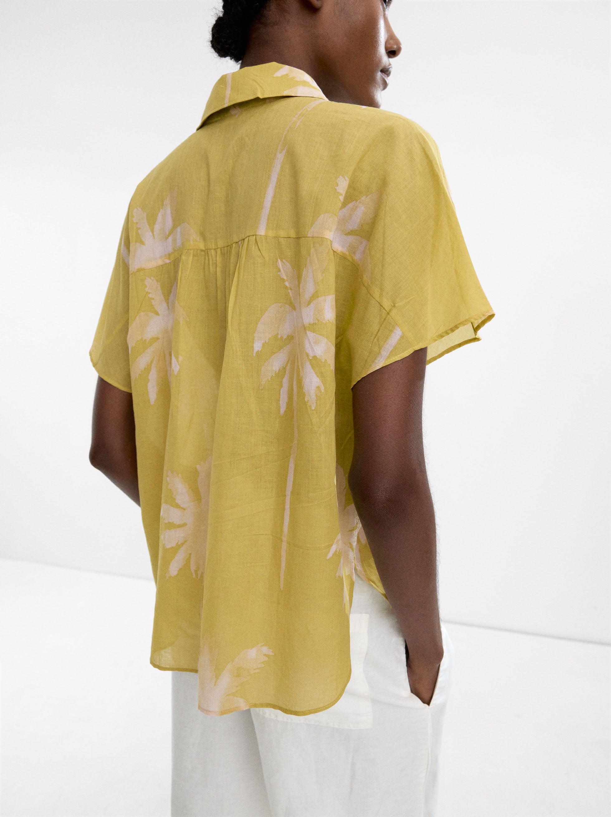 Camisa Estampada 100% Algodón