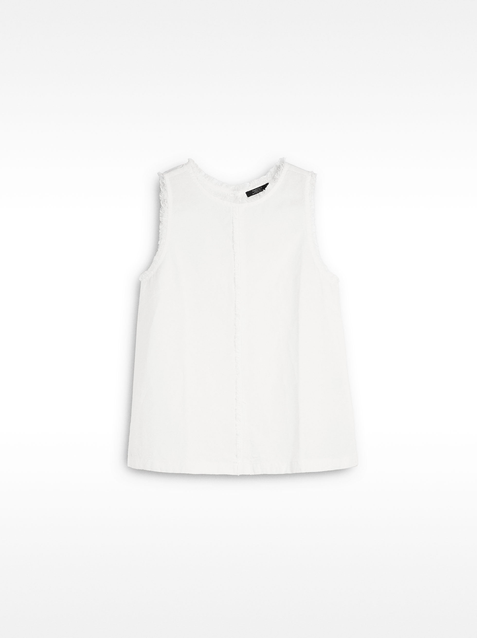 Top Mezcla De Lino Y Lyocell