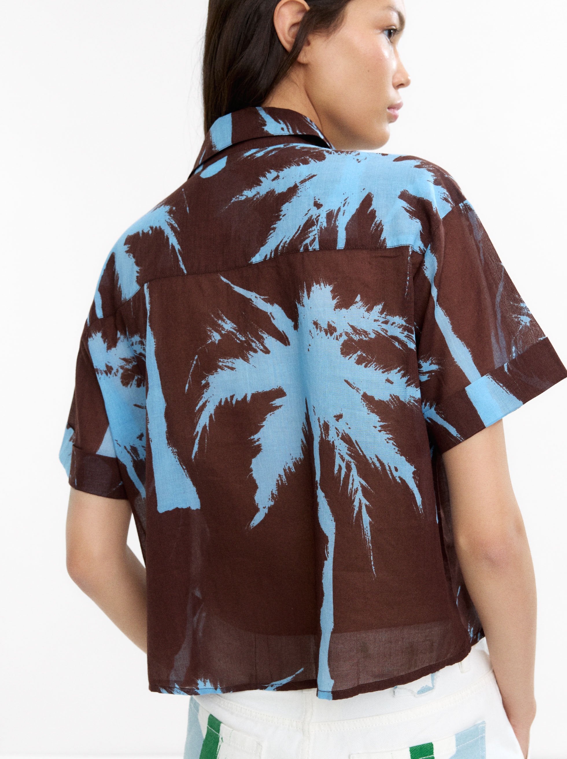 Camisa Estampada 100% Algodón