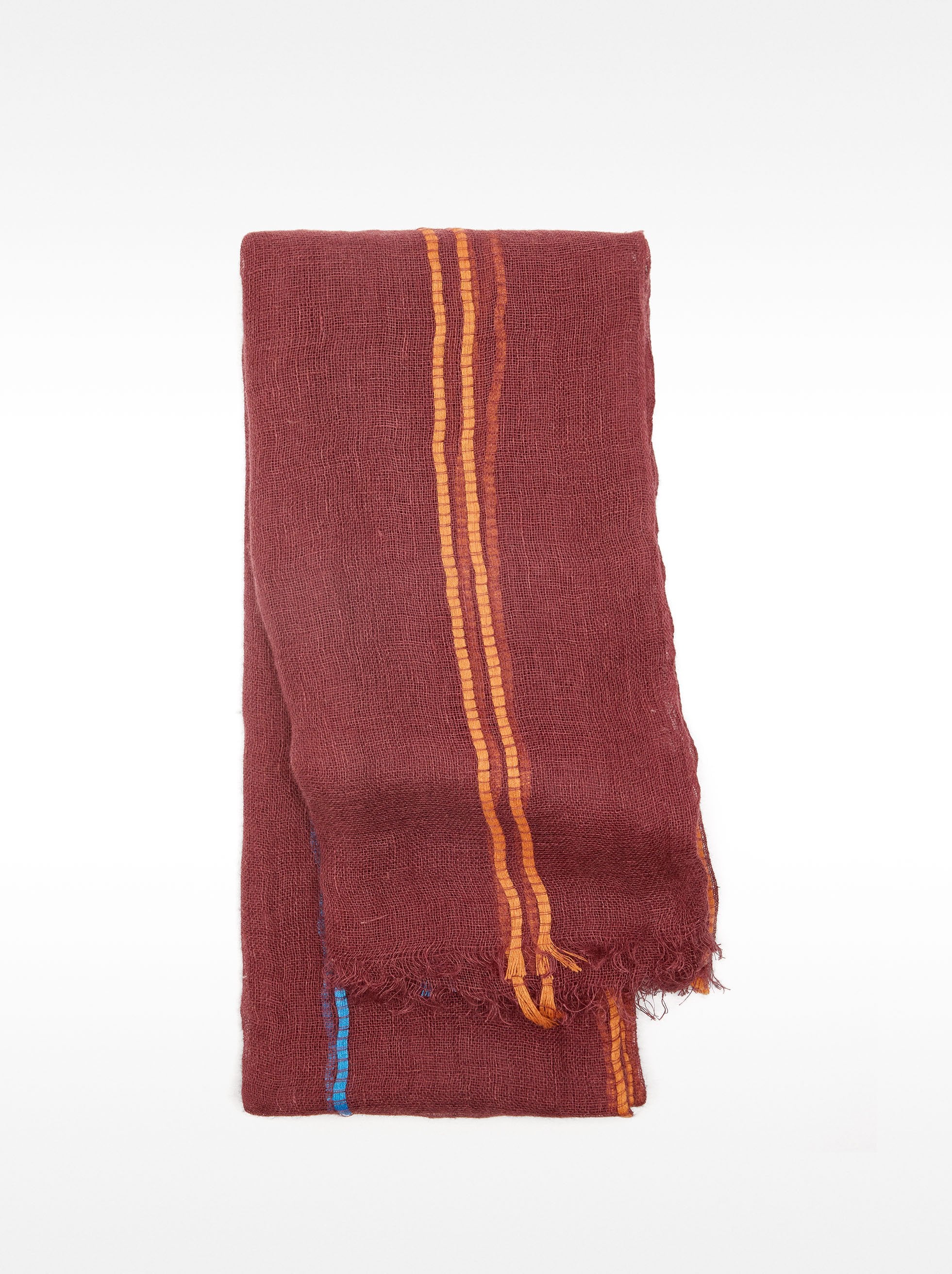 Pashmina De Lino Con Pespuntes