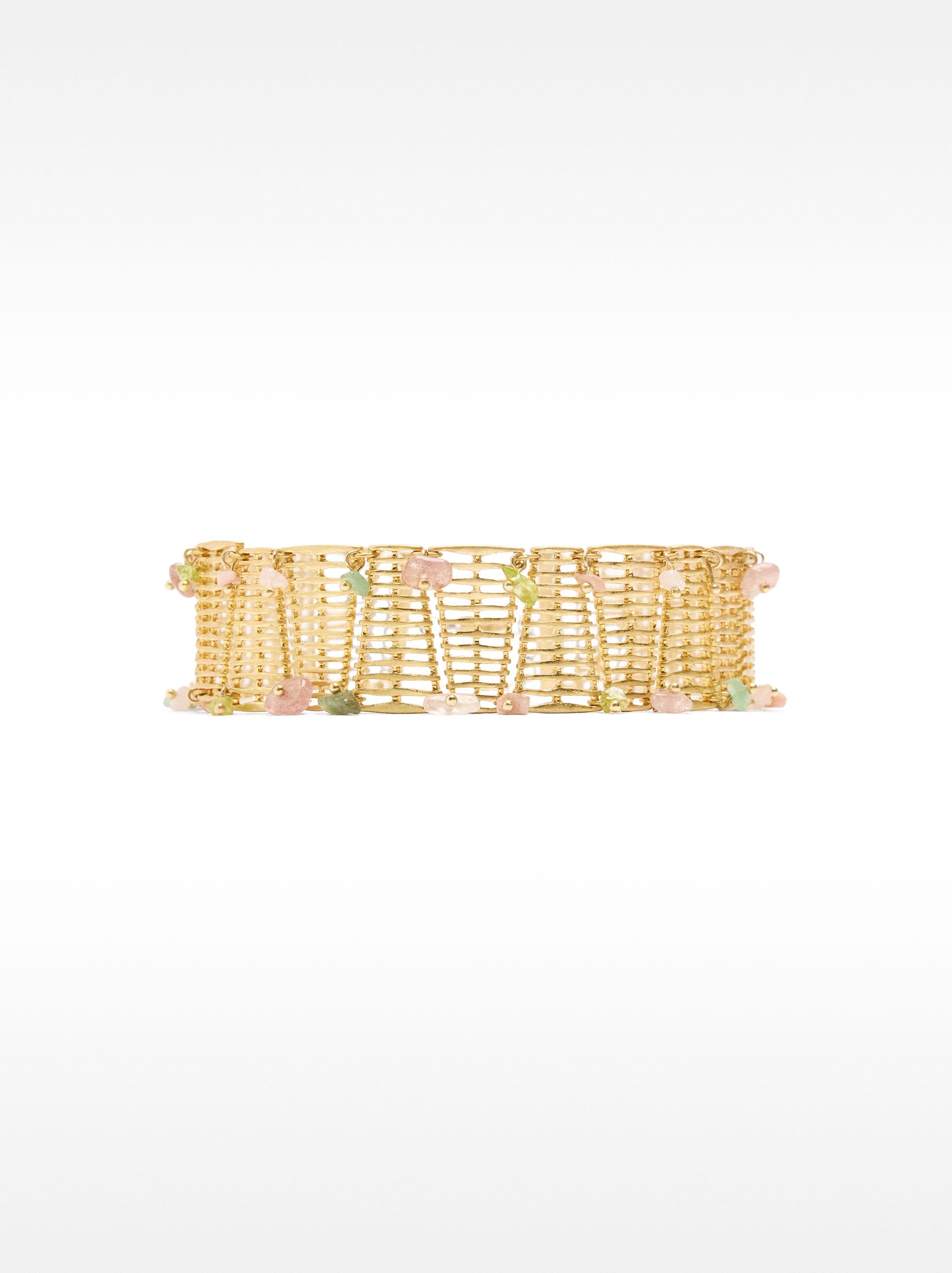Choker Trenzado Con Piedras