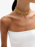Choker Trenzado Con Piedras