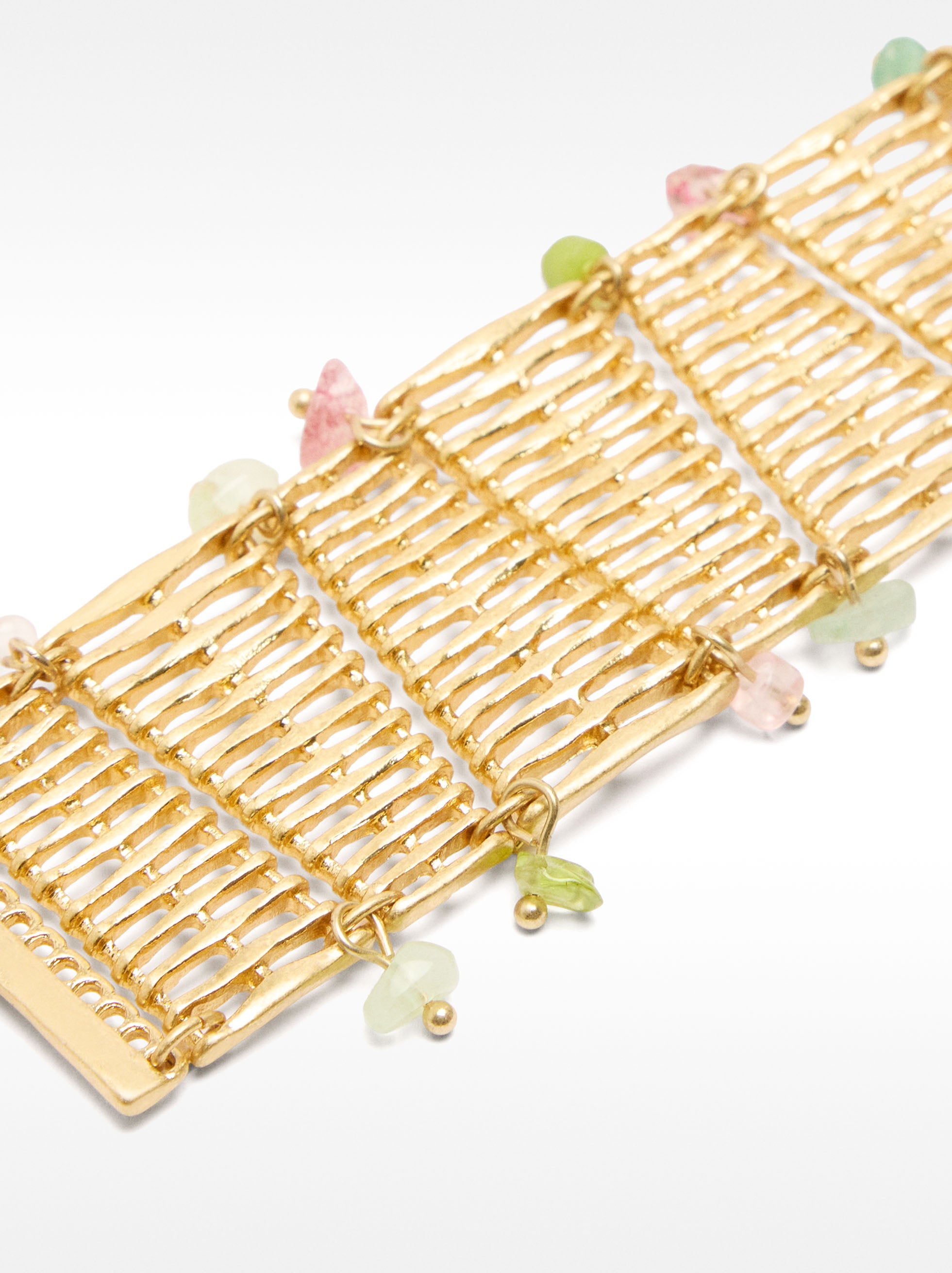 Pulsera Trenzada Con Piedras