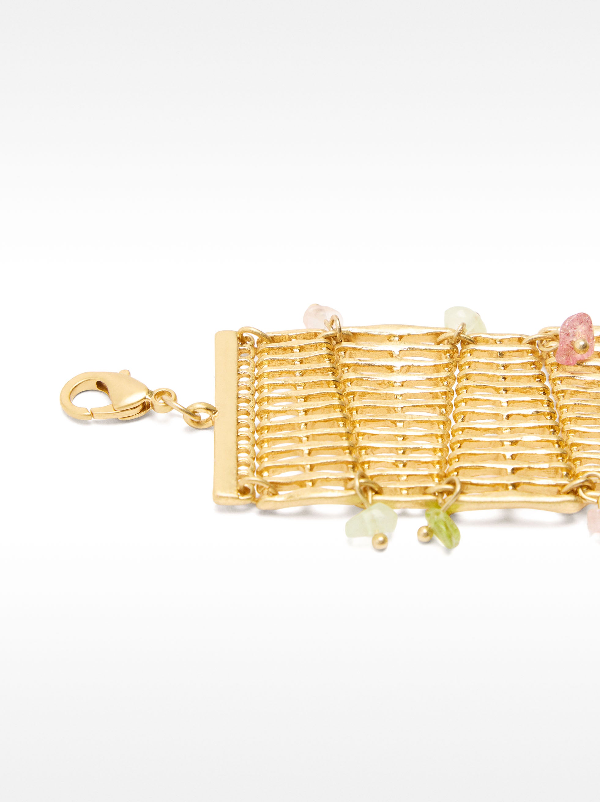 Pulsera Trenzada Con Piedras