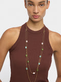 Collar Con Detalles De Resina