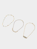 Set De Collares Con Cuentas De Piedras