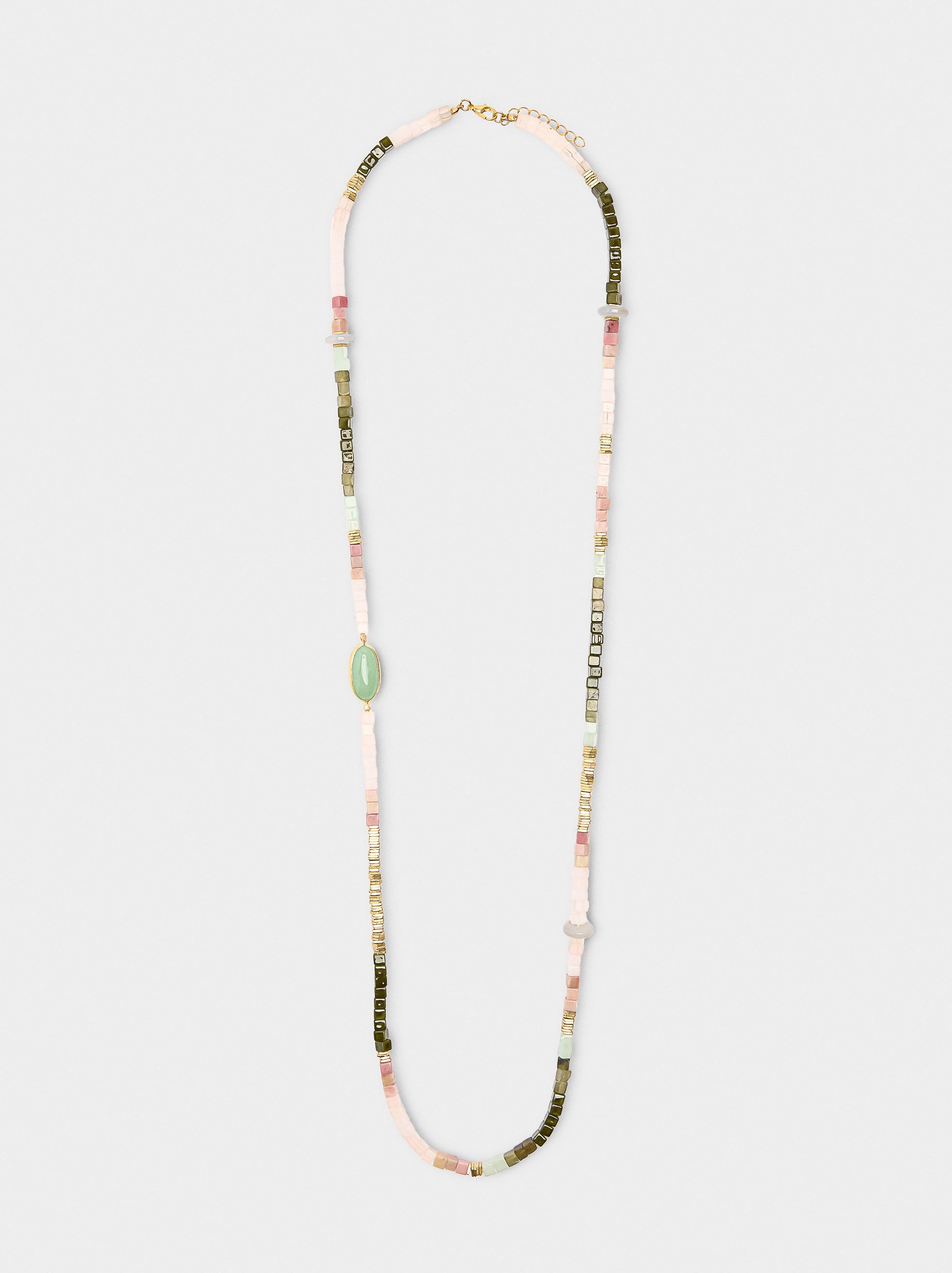 Collar Con Piedras Multicolor