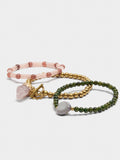 Set De Pulseras Elásticas Con Piedras