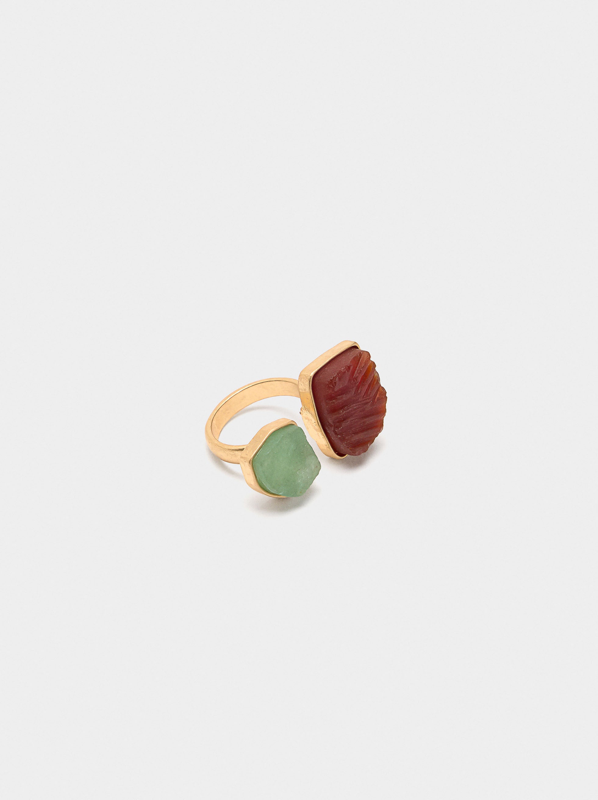 Anillo Abierto Con Piedras