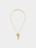 Set De Collares Con Colgante Corazón Y Piedra