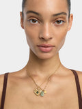 Set De Collares Con Colgante Corazón Y Piedra
