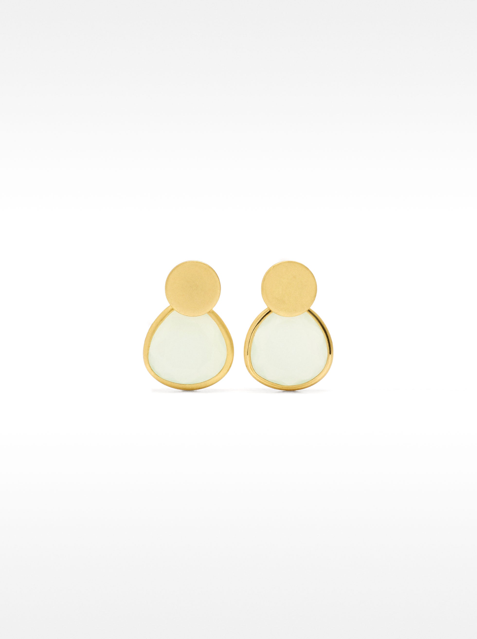 Pendientes Ear Jacket Con Vidrio
