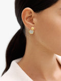 Pendientes Ear Jacket Con Vidrio