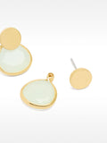Pendientes Ear Jacket Con Vidrio