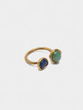 Anillo Irregular Con Piedras
