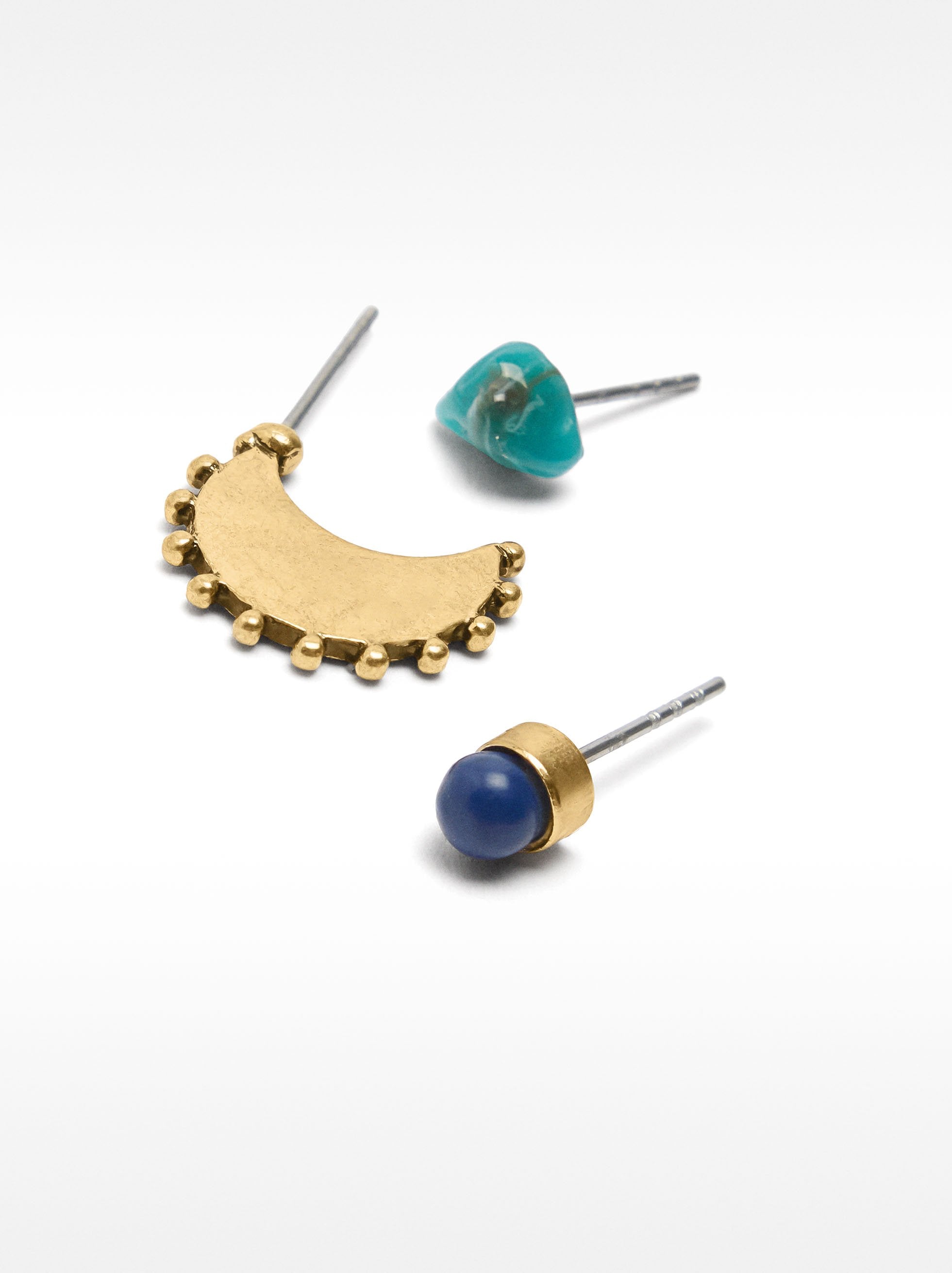 Set De Pendientes Con Piedras