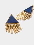 Pendientes Triangulares Con Piedra