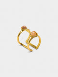 Anillo Doble Con Piedras