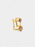 Anillo Doble Con Piedras