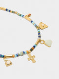 Collar Corto Con Piedras Multicolor