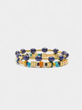 Set De Pulseras Elásticas Con Piedras