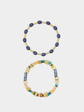 Set De Pulseras Elásticas Con Piedras