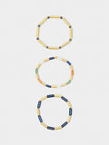 Set De Pulseras Elásticas Con Piedras
