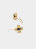 Pendientes Cruz Con Piedra