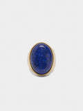 Anillo Ancho Con Piedra Ovalada