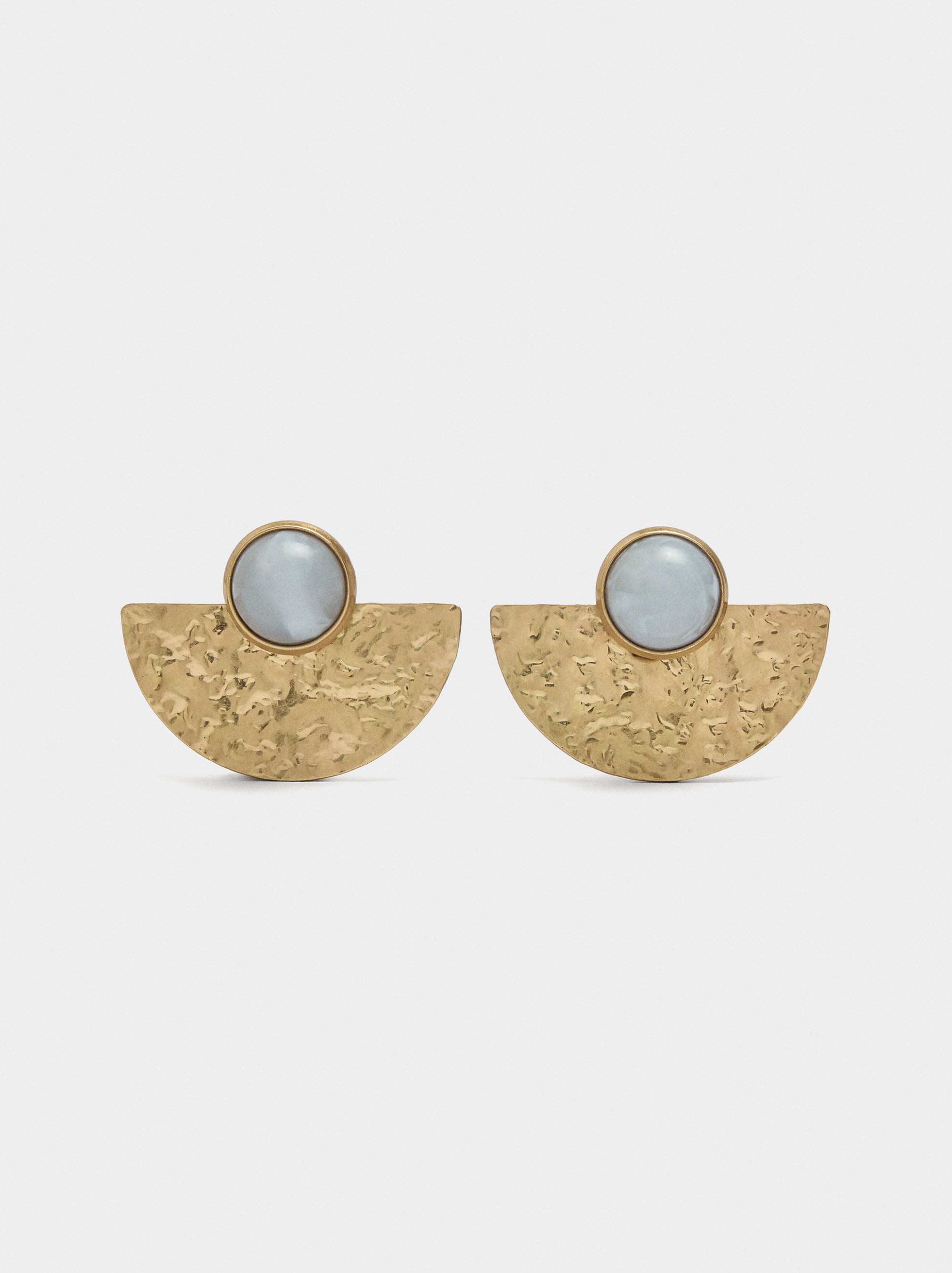 Pendientes Abanico Con Resina